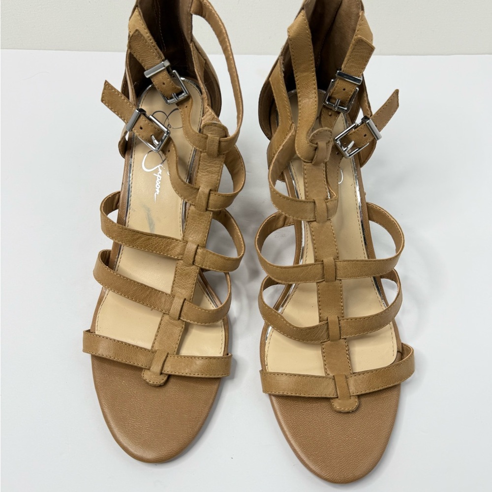 Jessica Simpson Tan Strappy Gladiator Sandals Size 10